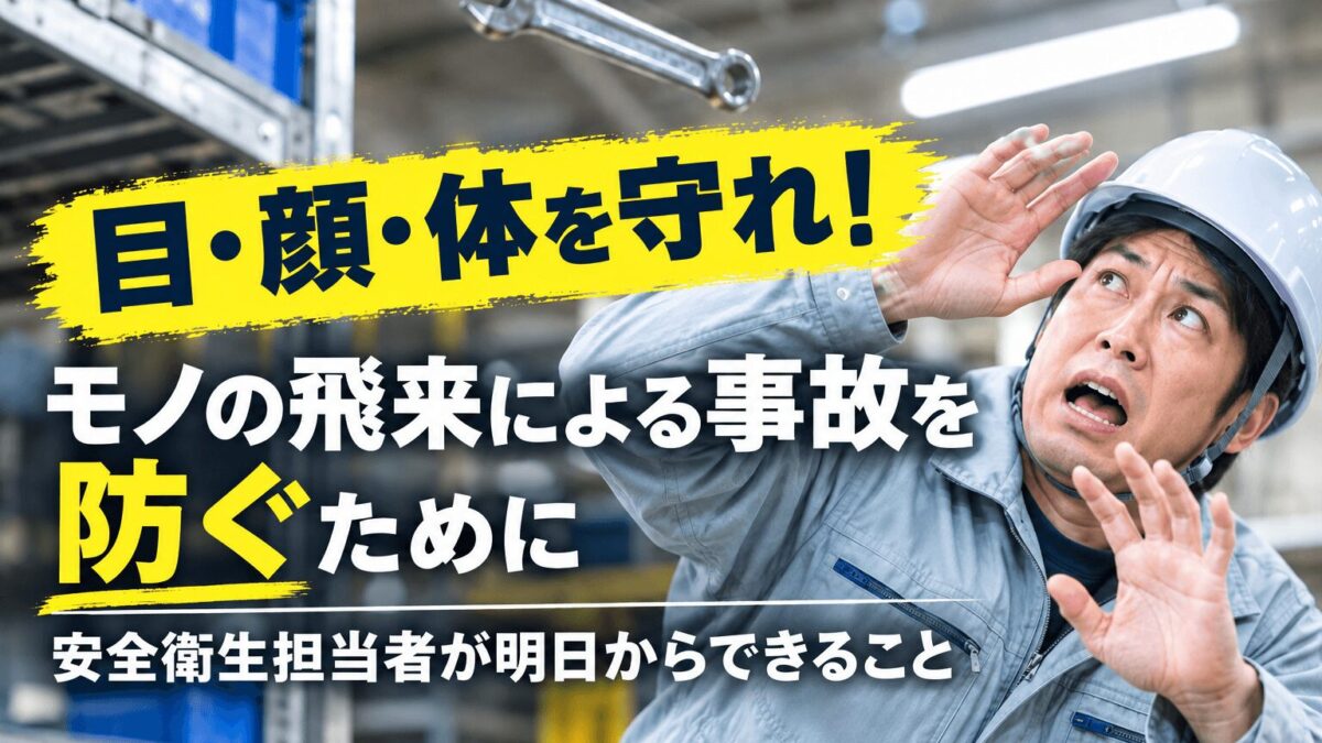 目・顔・体を守れ！モノの飛来による事故を防ぐために安全衛生担当者が明日からできること