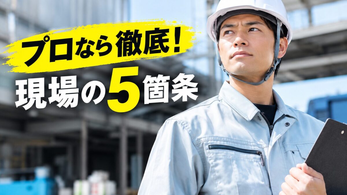 「資格を持っている」だけで安全は守れない｜免許・技能講習修了者が現場で果たすべき5つの心得